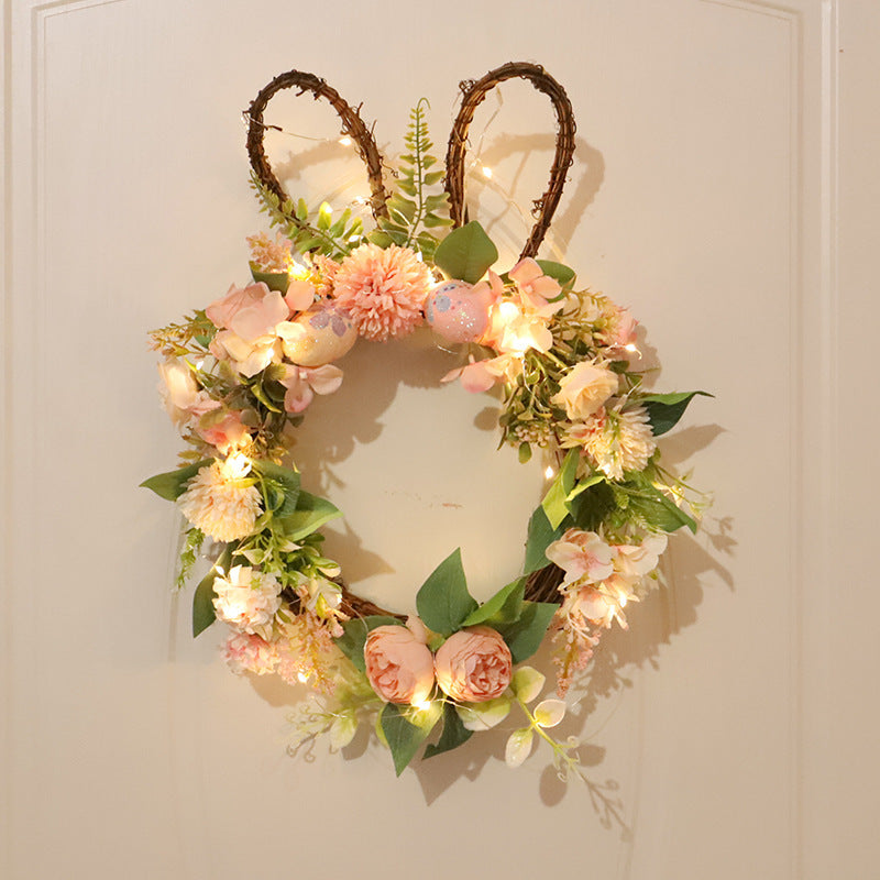 Bunny Easter Egg Wreath