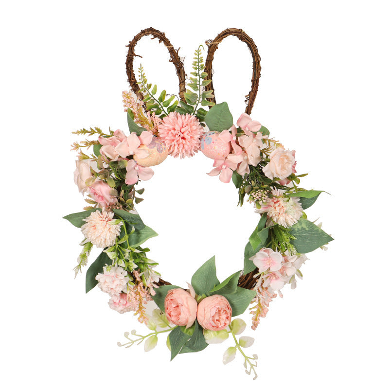 Bunny Easter Egg Wreath